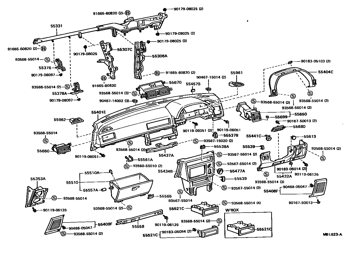 5501 — INSTRUMENT PANEL & GLOVE COMPARTMENT