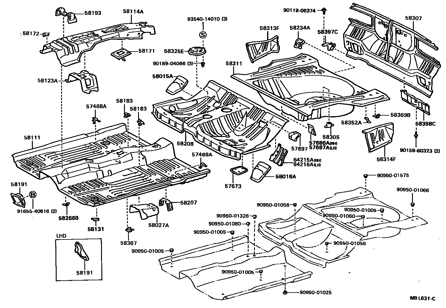 5801 — FLOOR PAN & LOWER BACK PANEL
