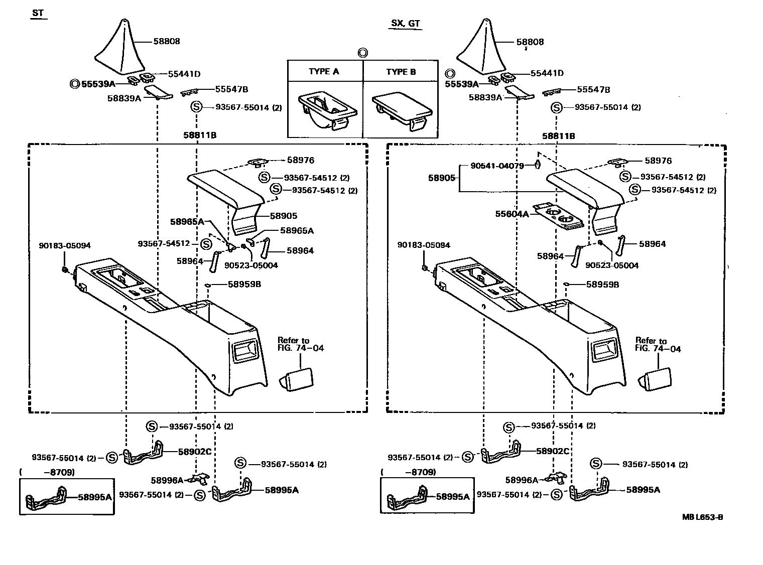 5806 — CONSOLE BOX & BRACKET