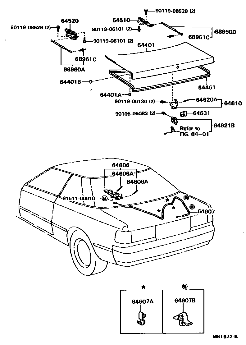 6105 — LUGGAGE COMPARTMENT DOOR & LOCK