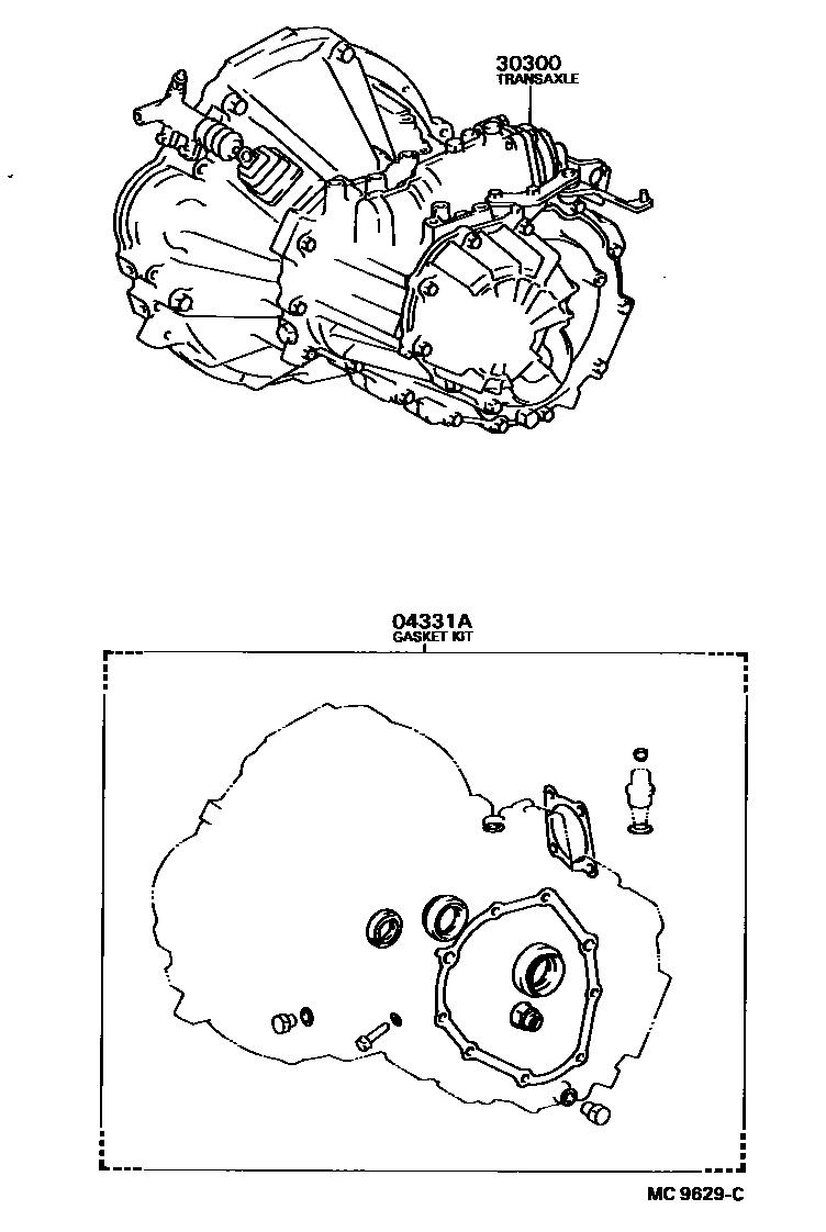 3301 — TRANSAXLE OR TRANSMISSION ASSY & GASKET KIT (MTM)
