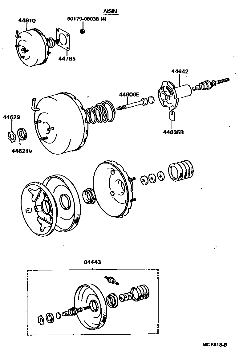 4703 — BRAKE BOOSTER & VACUUM TUBE