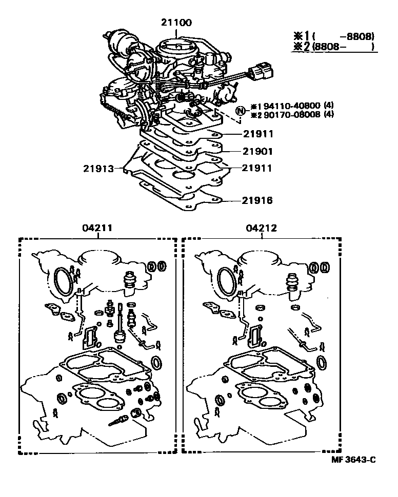 2102 — CARBURETOR ASSEMBLY