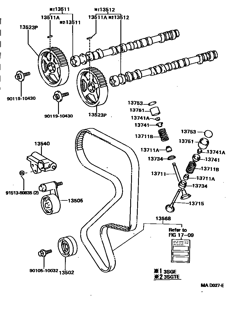 1302 — CAMSHAFT & VALVE