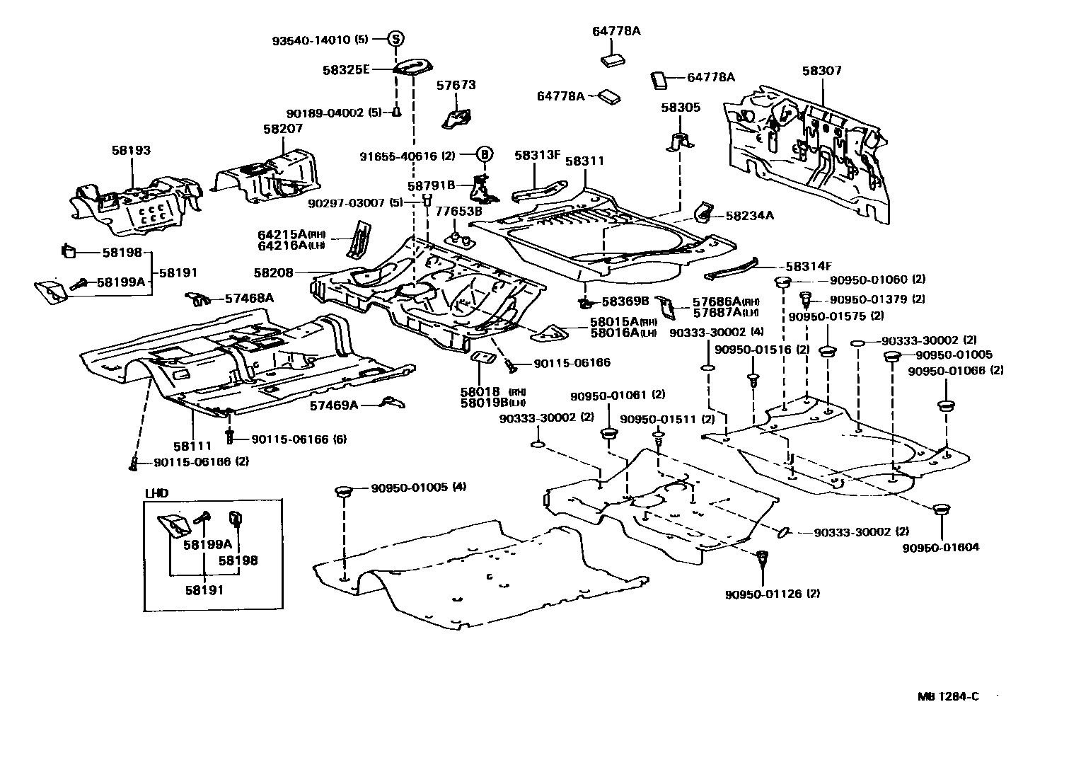 5801 — FLOOR PAN & LOWER BACK PANEL