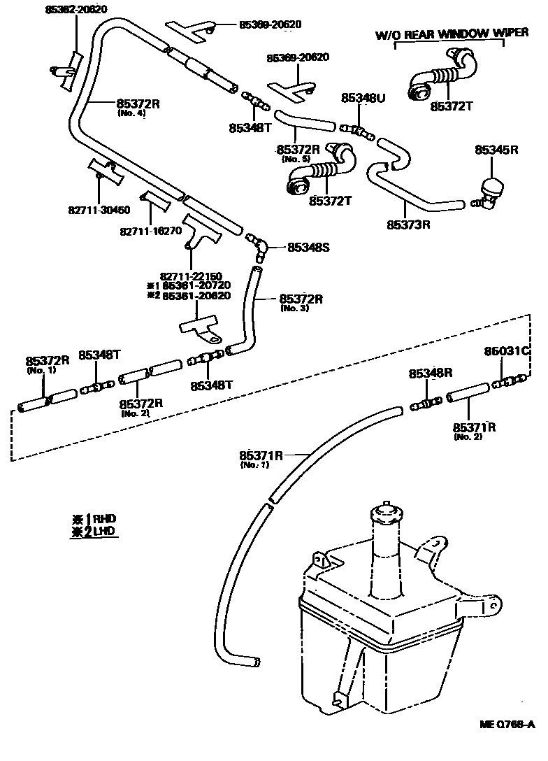 8504 — REAR WASHER