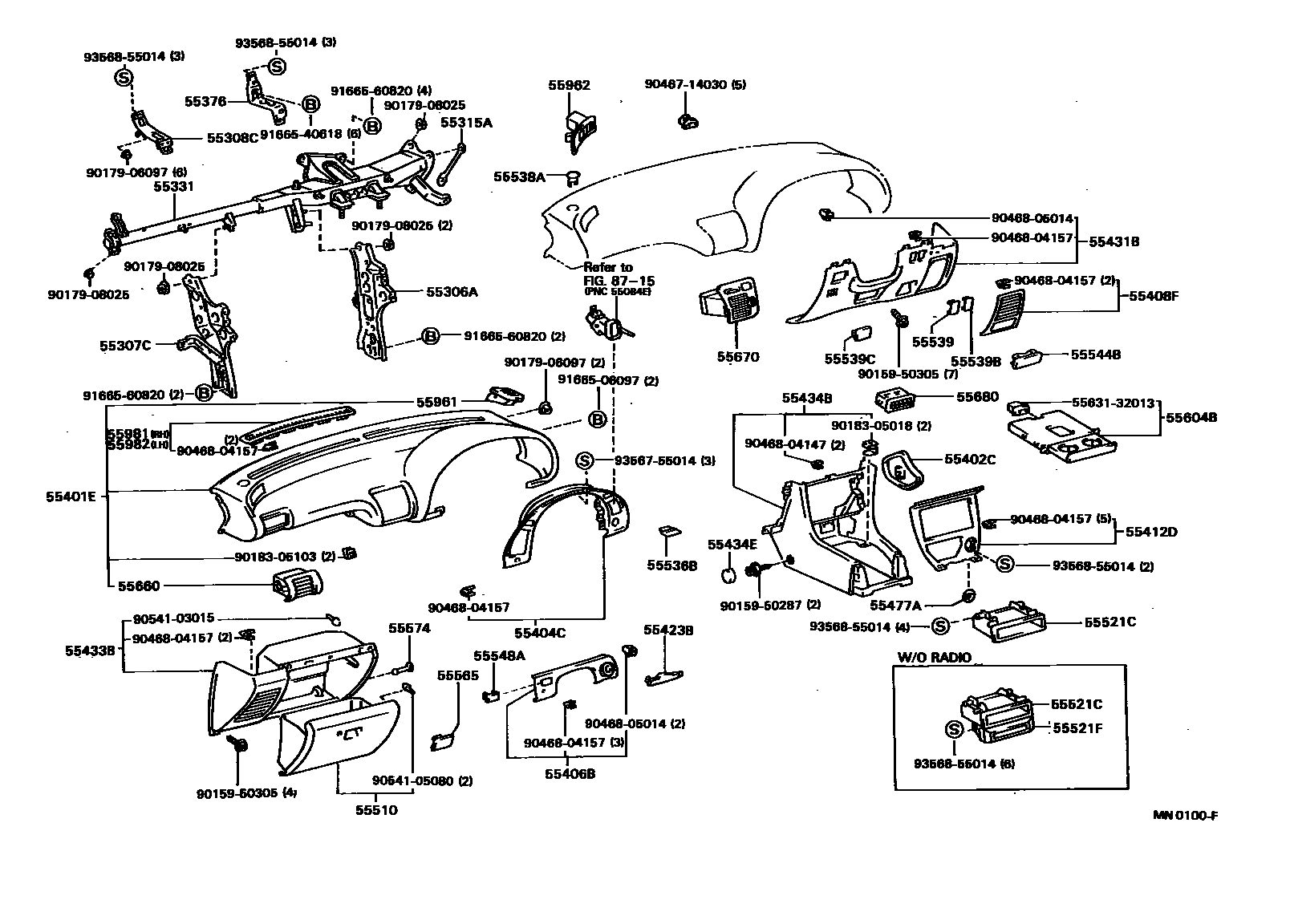 5501 — INSTRUMENT PANEL & GLOVE COMPARTMENT