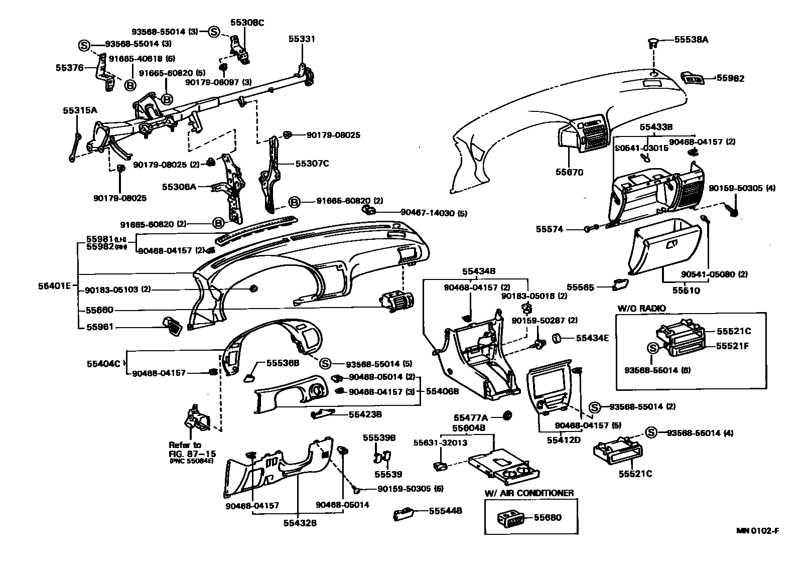 5501 — INSTRUMENT PANEL & GLOVE COMPARTMENT