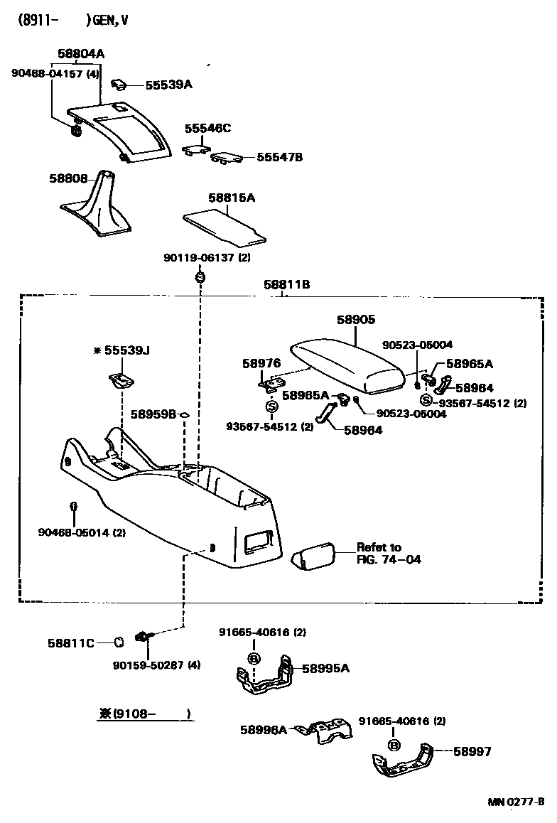 5806 — CONSOLE BOX & BRACKET