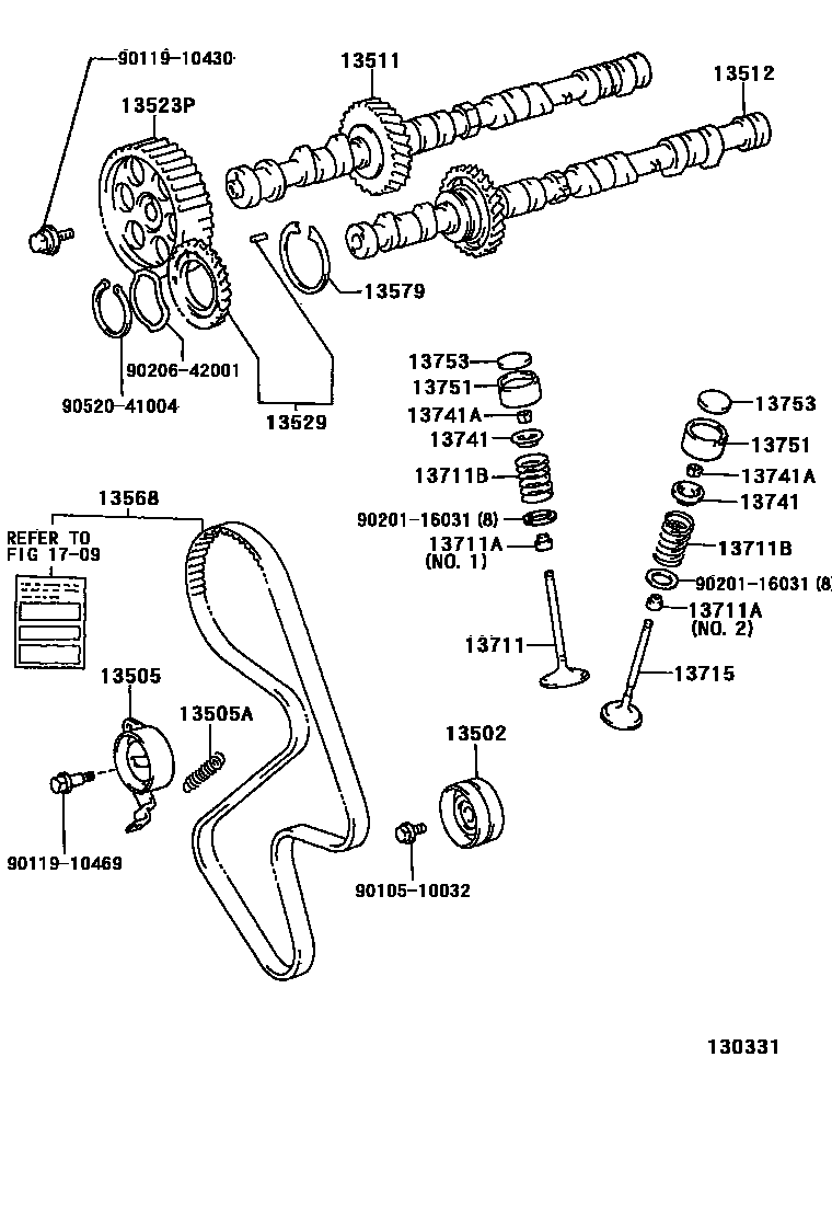1302 — CAMSHAFT & VALVE