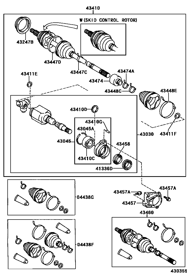 4302 — FRONT DRIVE SHAFT