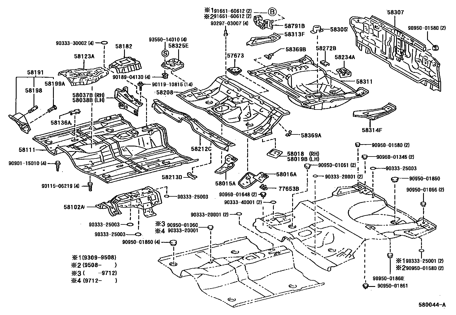 5801 — FLOOR PAN & LOWER BACK PANEL