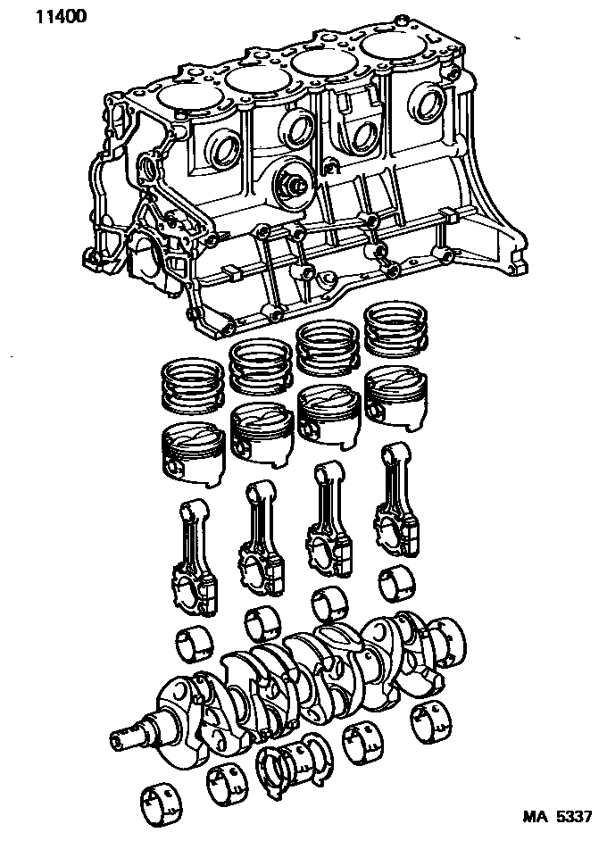 1102 — SHORT BLOCK ASSEMBLY