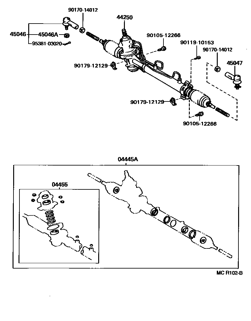 4505 — FRONT STEERING GEAR & LINK