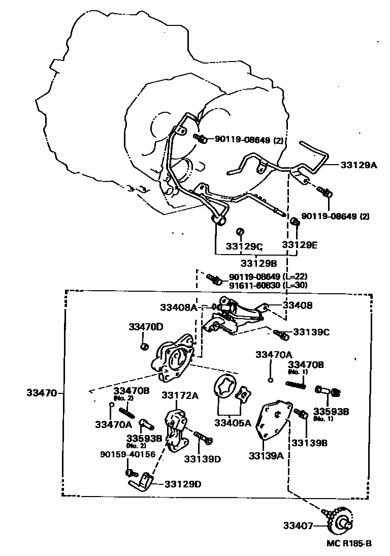 3308 — OIL PUMP, OIL COOLER & PIPE (MTM)