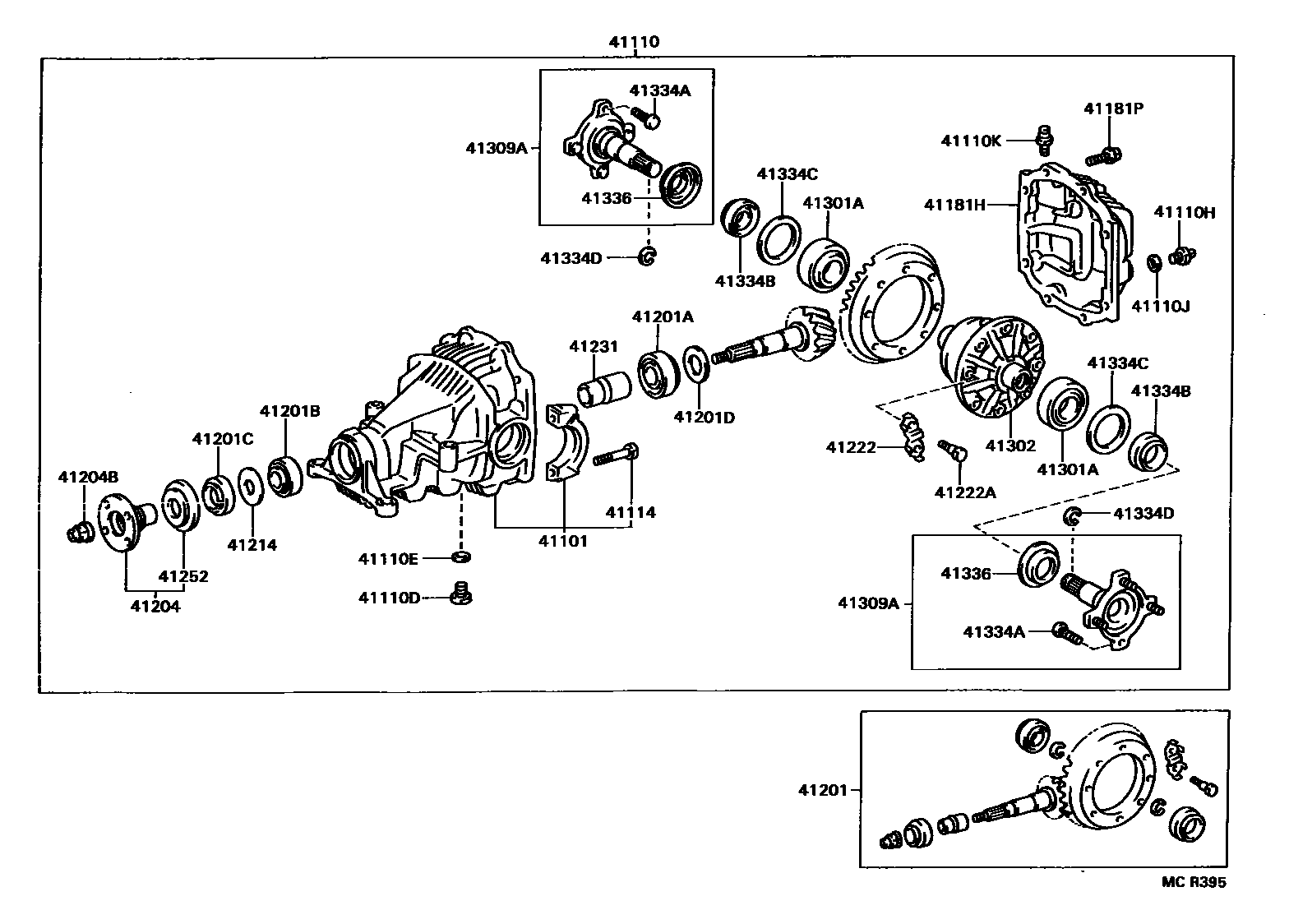 4101 — REAR AXLE HOUSING & DIFFERENTIAL
