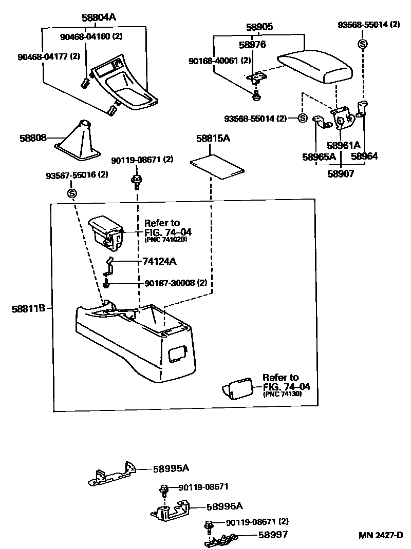 5806 — CONSOLE BOX & BRACKET