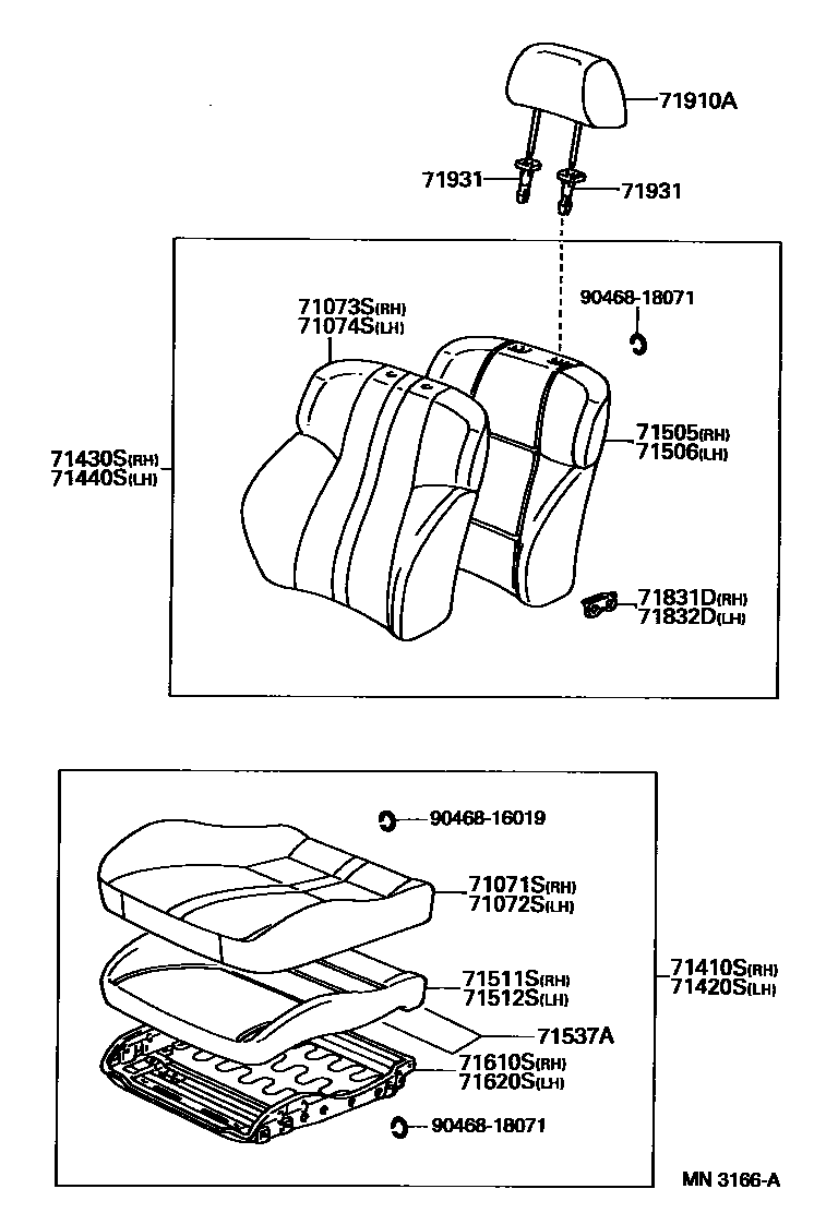 7101 — FRONT SEAT & SEAT TRACK
