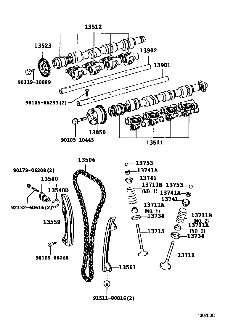 1302 — CAMSHAFT & VALVE