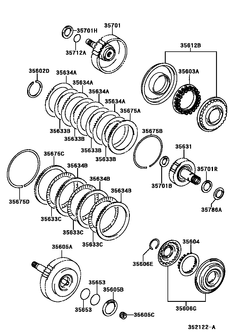 3507 — BRAKE BAND & MULTIPLE DISC CLUTCH (ATM)