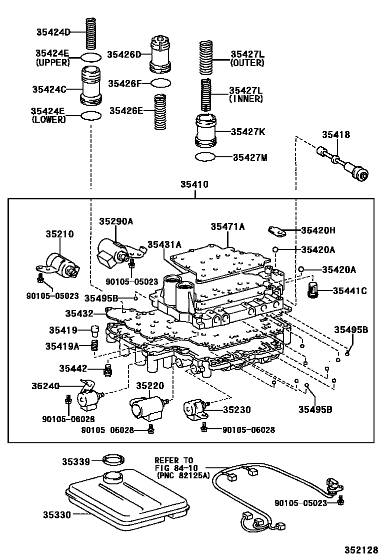 3512 — VALVE BODY & OIL STRAINER (ATM)