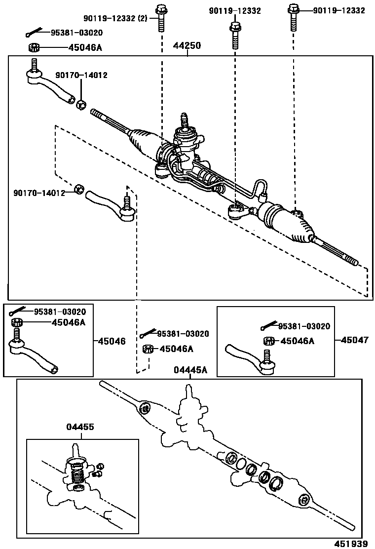 4505 — FRONT STEERING GEAR & LINK