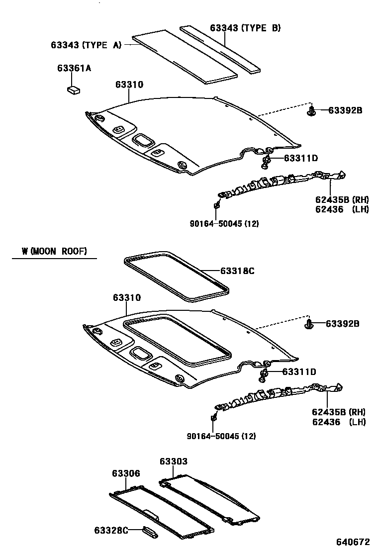 6402 — ROOF HEADLINING & SILENCER PAD