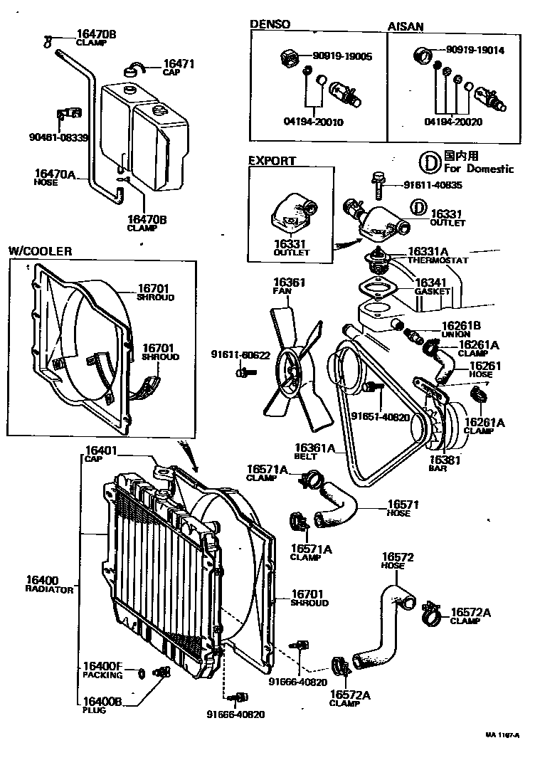 1603 — RADIATOR & WATER OUTLET