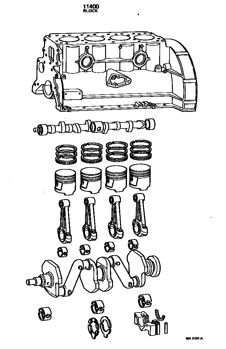 1102 — SHORT BLOCK ASSEMBLY