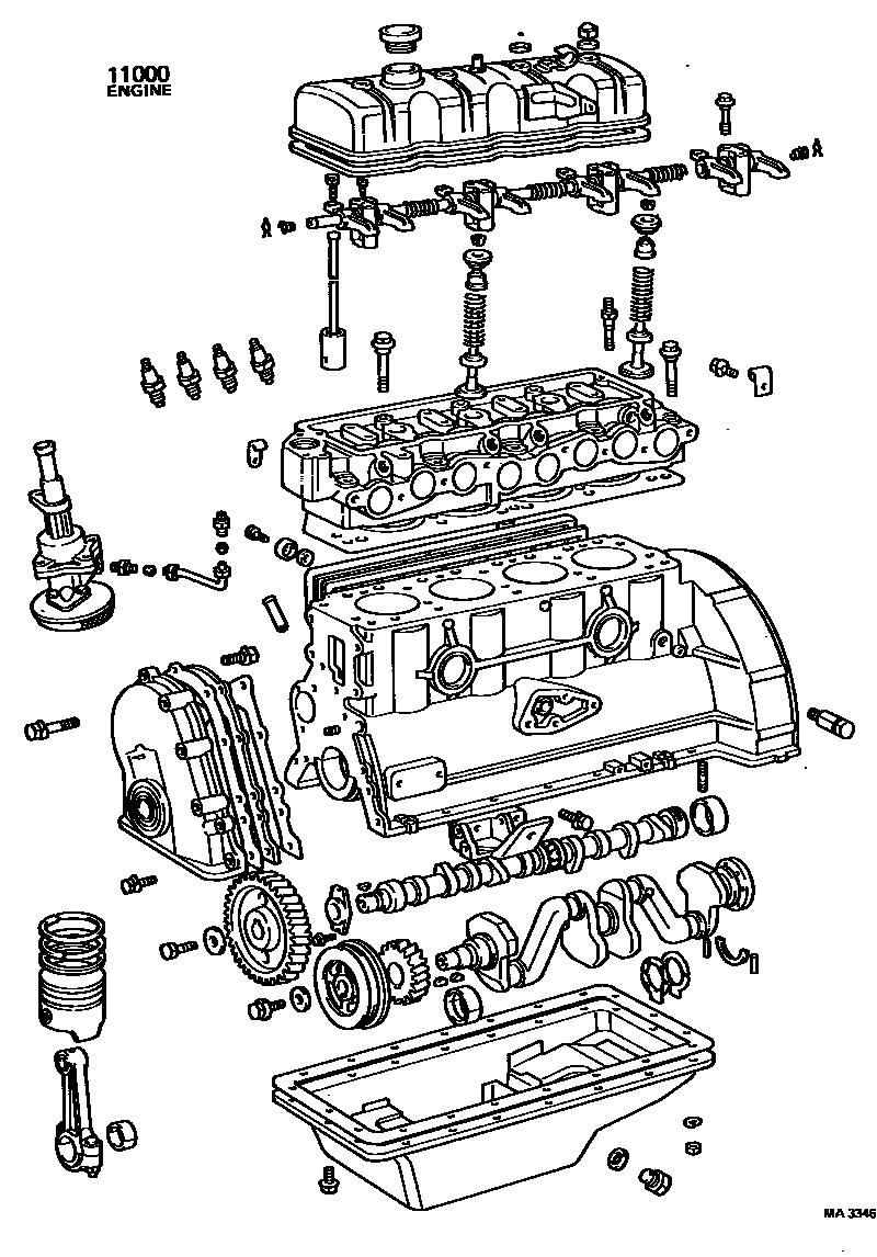 1101 — PARTIAL ENGINE ASSEMBLY