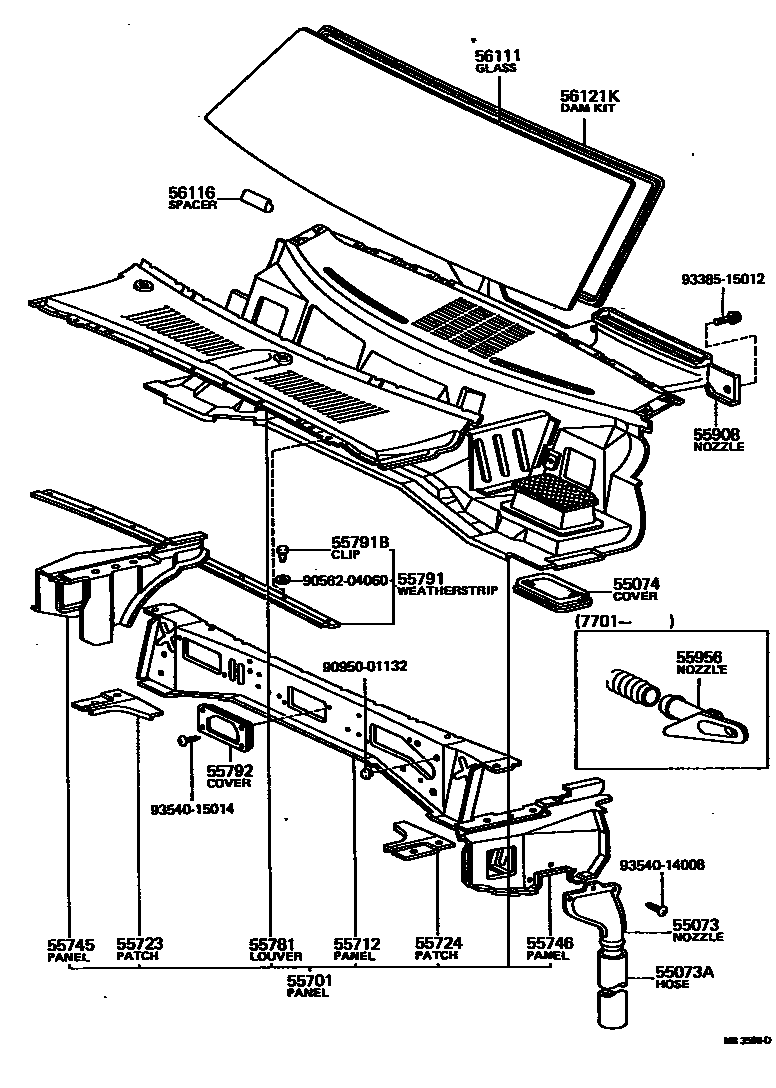 5503 — COWL PANEL & WINDSHIELD GLASS