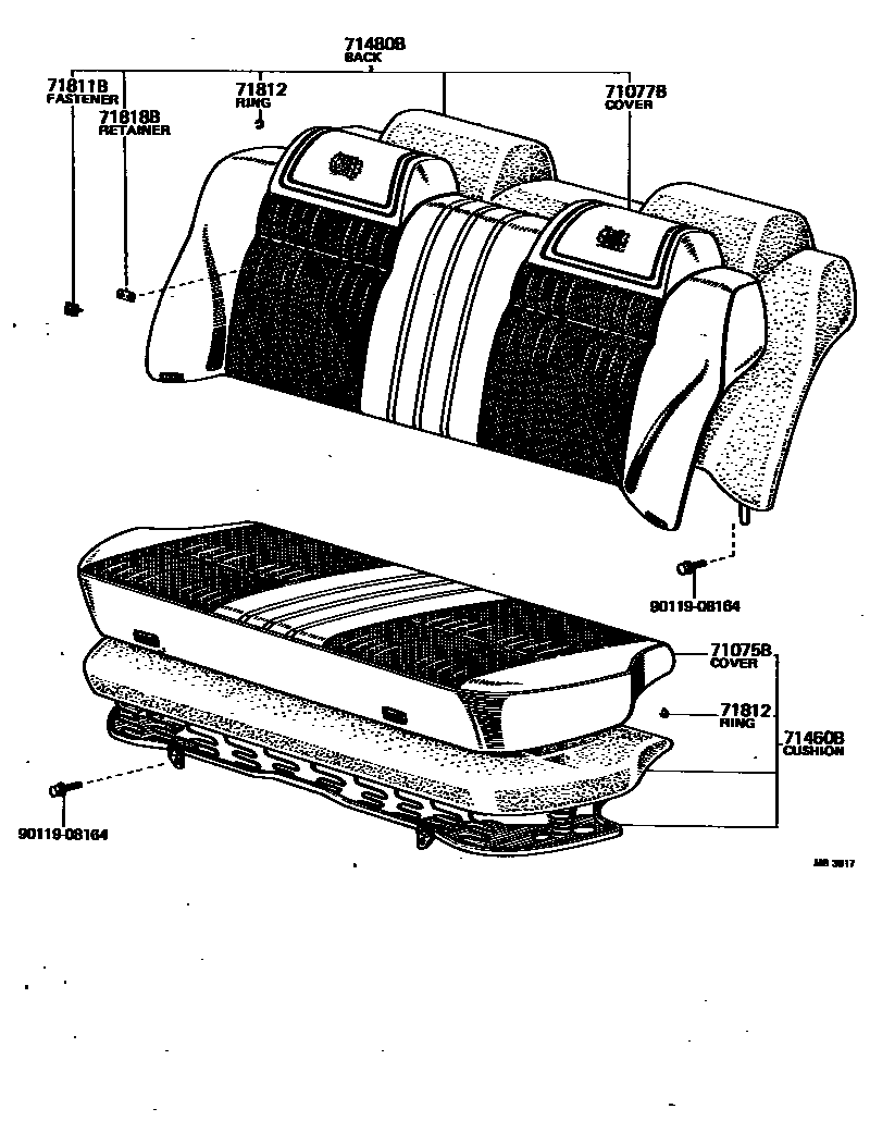 7102 — REAR SEAT & SEAT TRACK
