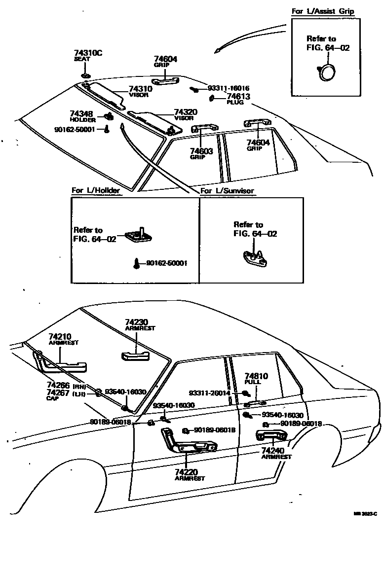 7401 — ARMREST & VISOR