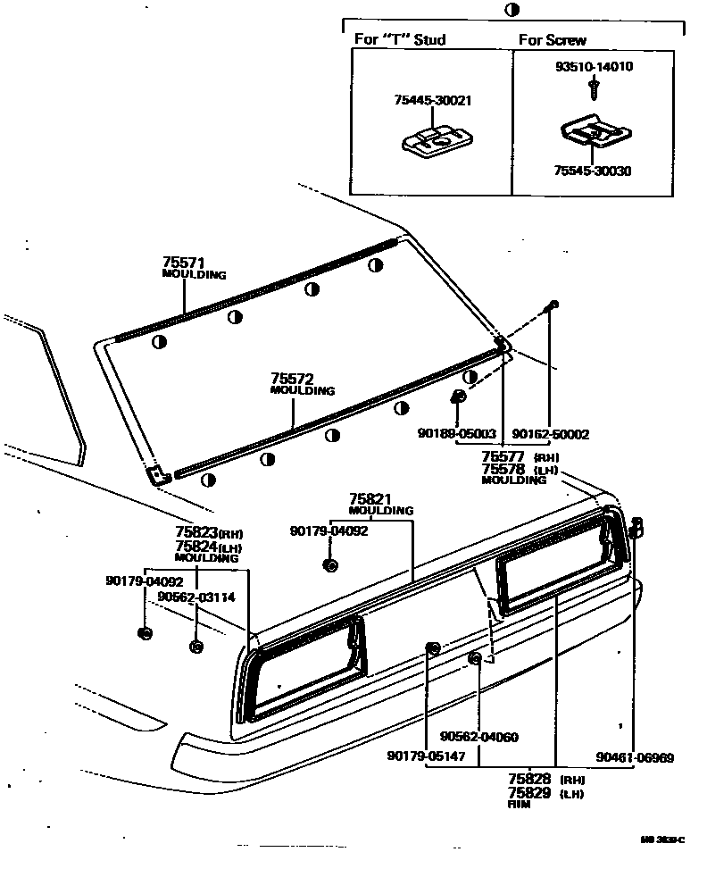 7504 — REAR MOULDING