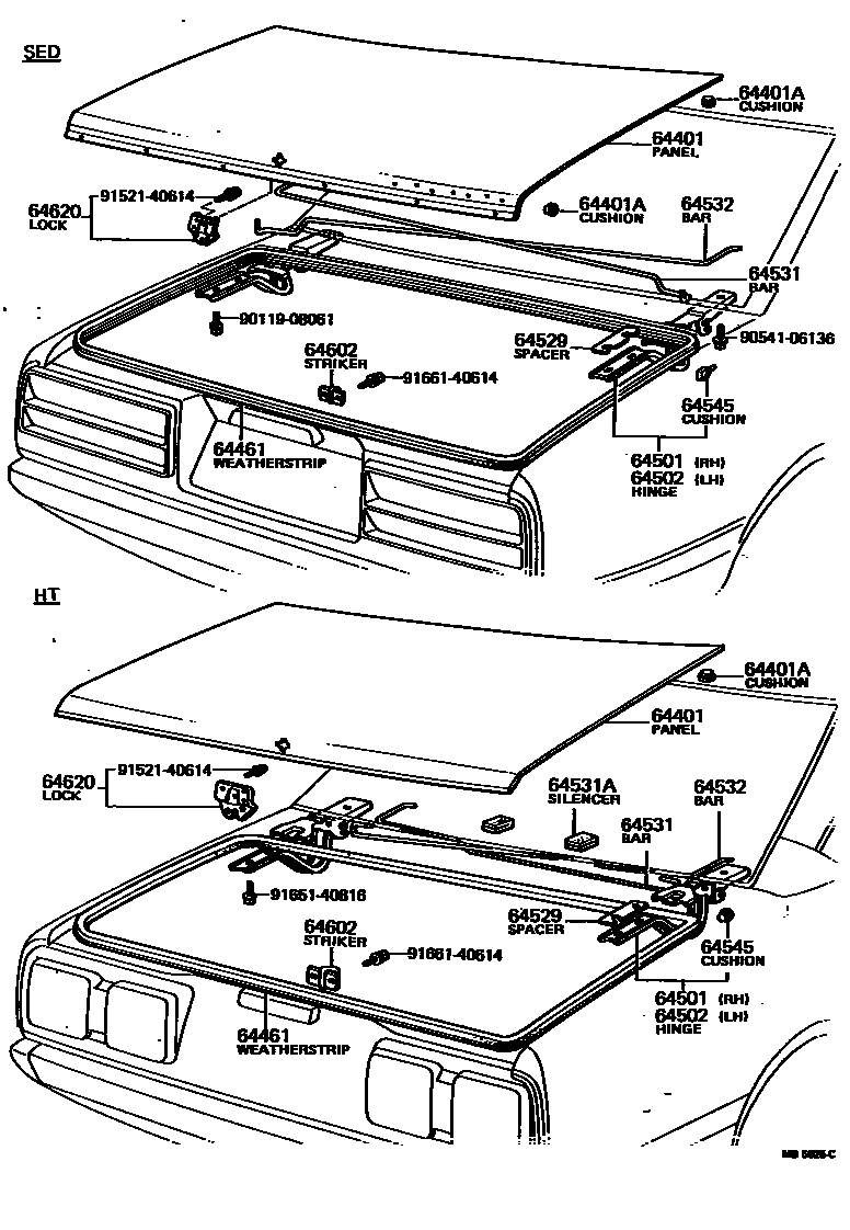 6105 — LUGGAGE COMPARTMENT DOOR & LOCK