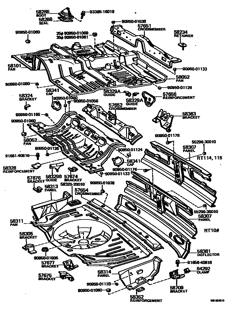 5801 — FLOOR PAN & LOWER BACK PANEL