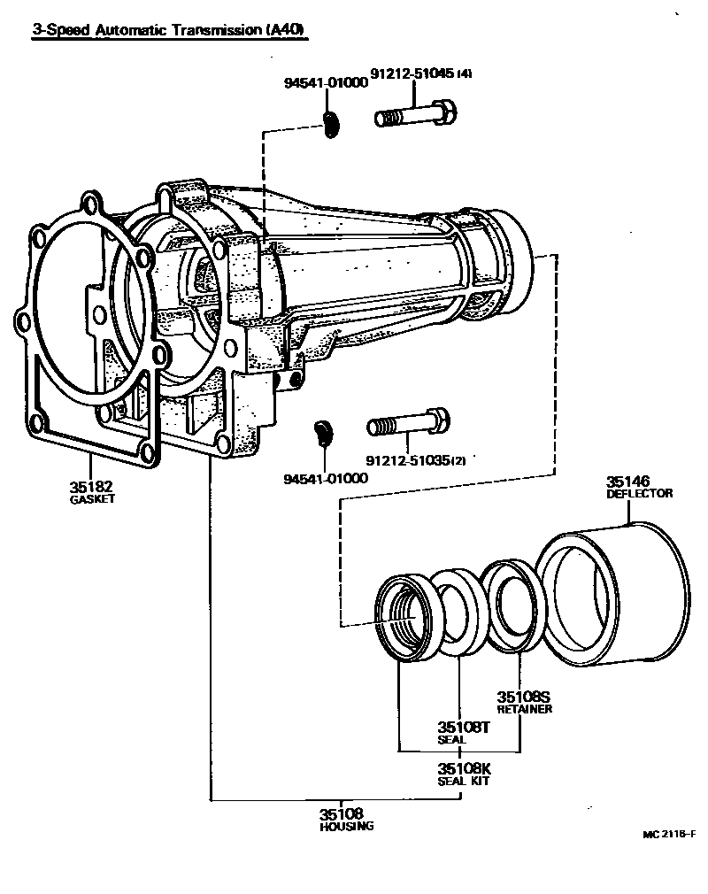3504 — EXTENSION HOUSING (ATM)