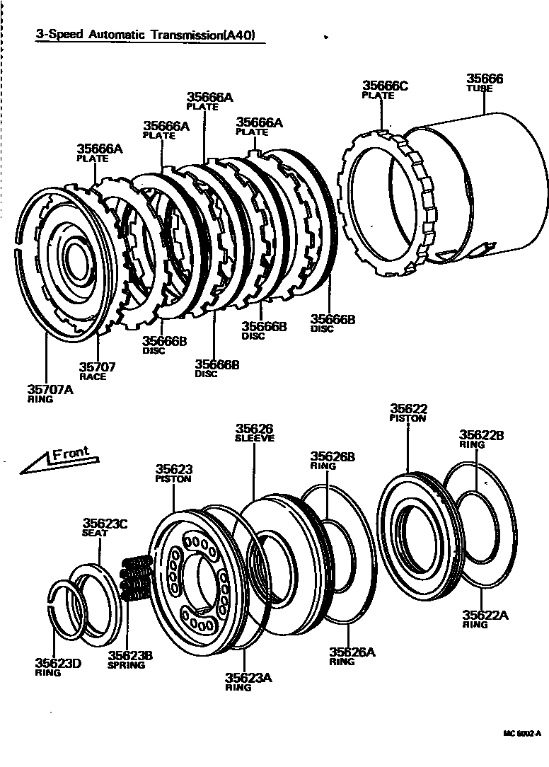 3509 — BRAKE NO.3, 1ST & REVERSE BRAKE (ATM)
