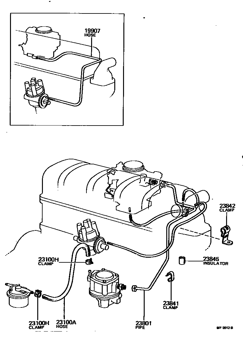 2101 — FUEL PIPE & CLAMP