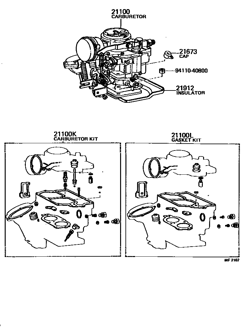 2102 — CARBURETOR ASSEMBLY