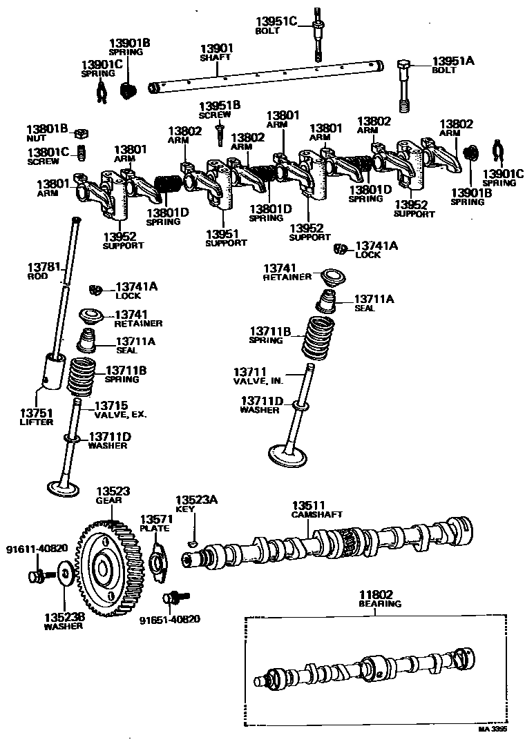 1302 — CAMSHAFT & VALVE