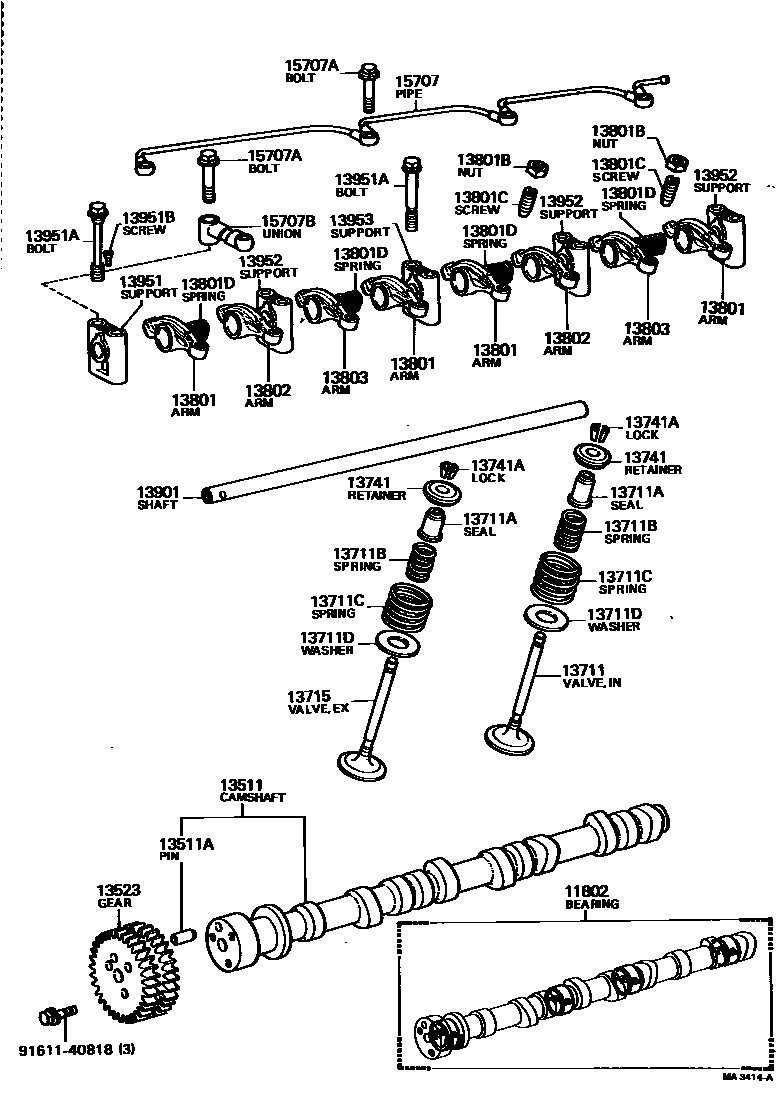 1302 — CAMSHAFT & VALVE