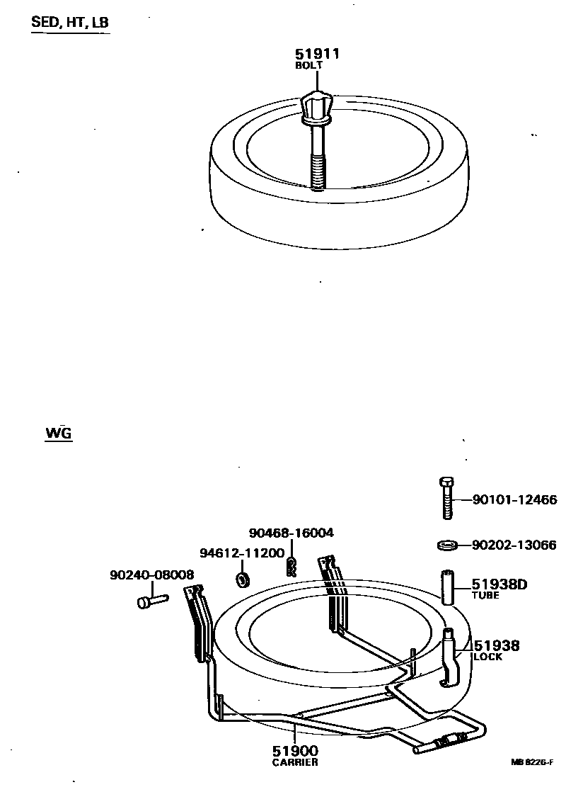 5104 — SPARE WHEEL CARRIER