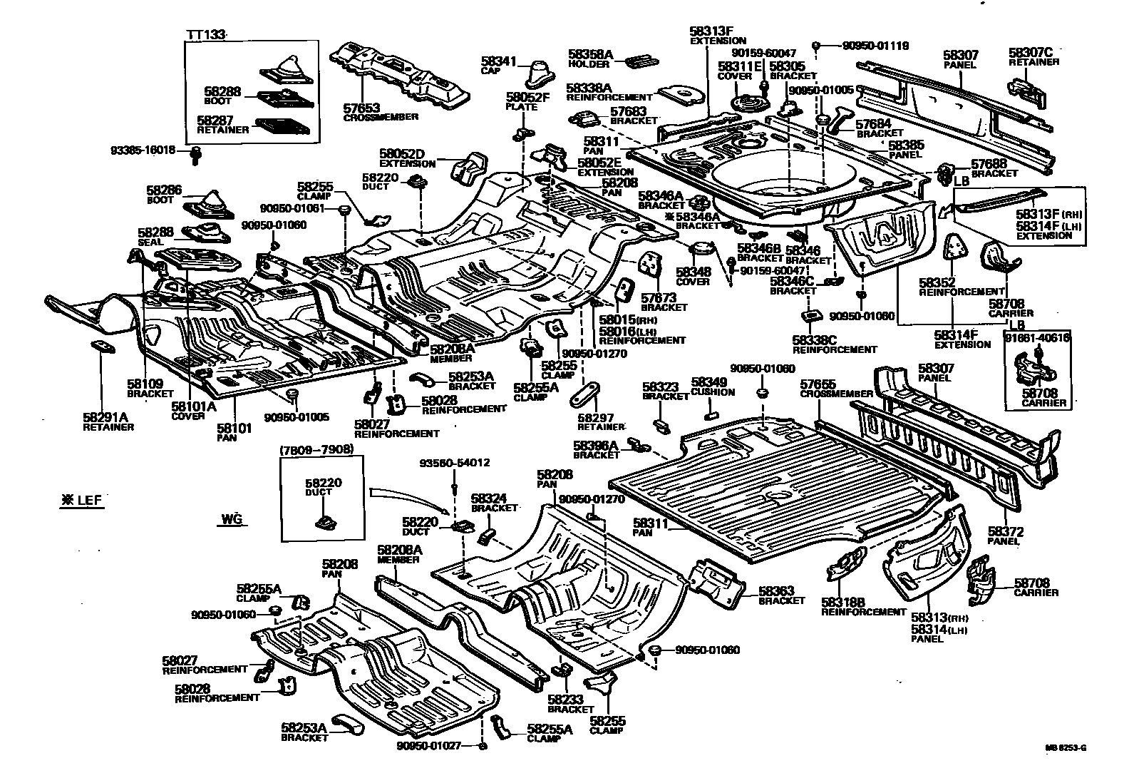 5801 — FLOOR PAN & LOWER BACK PANEL