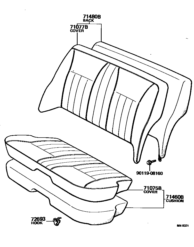 7102 — REAR SEAT & SEAT TRACK
