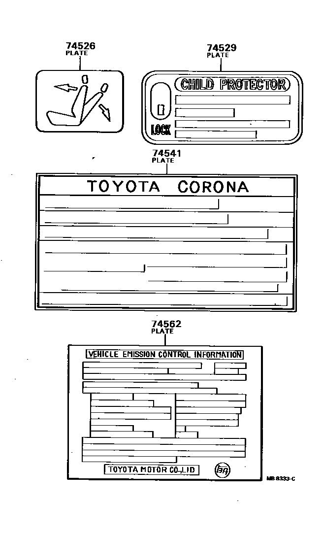 7403 — CAUTION PLATE (EXTERIOR & INTERIOR)