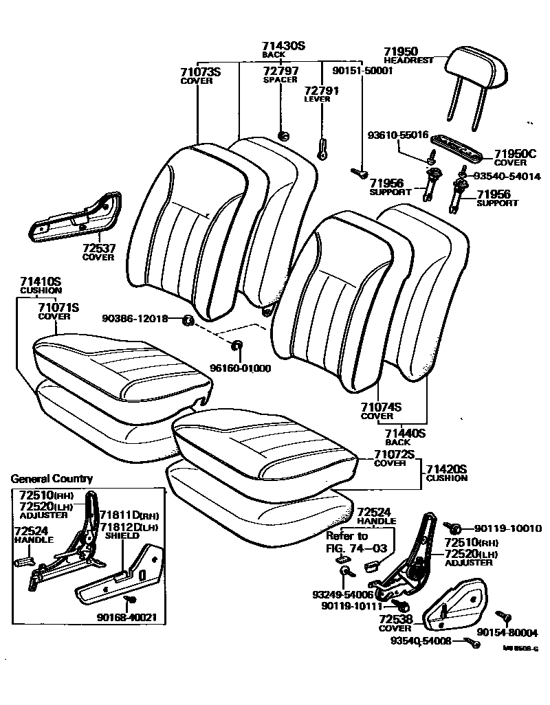 7101 — FRONT SEAT & SEAT TRACK