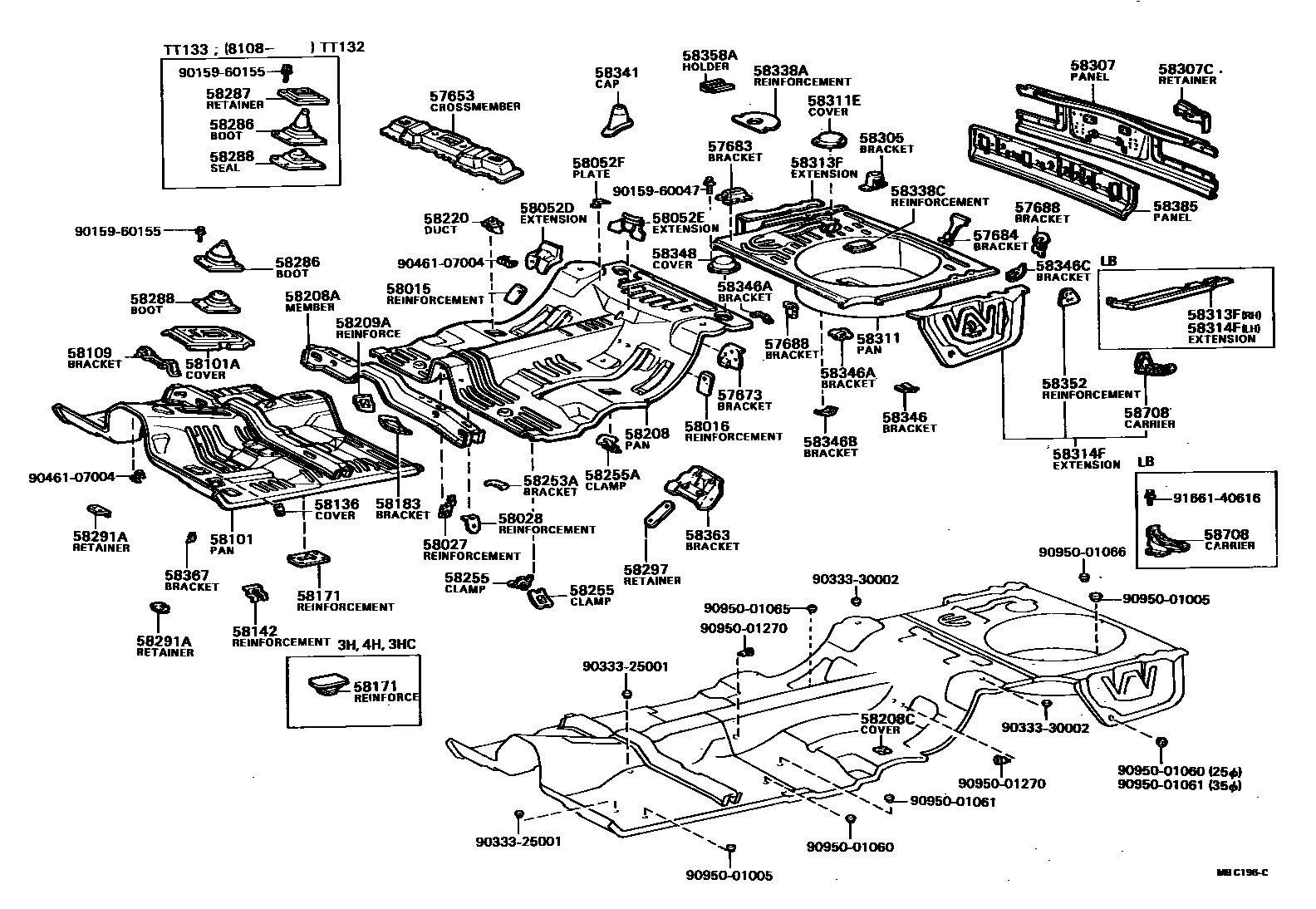 5801 — FLOOR PAN & LOWER BACK PANEL