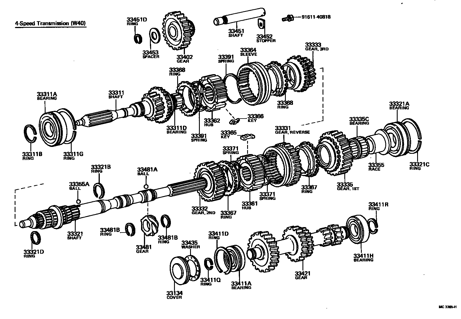 3305 — TRANSMISSION GEAR (MTM)
