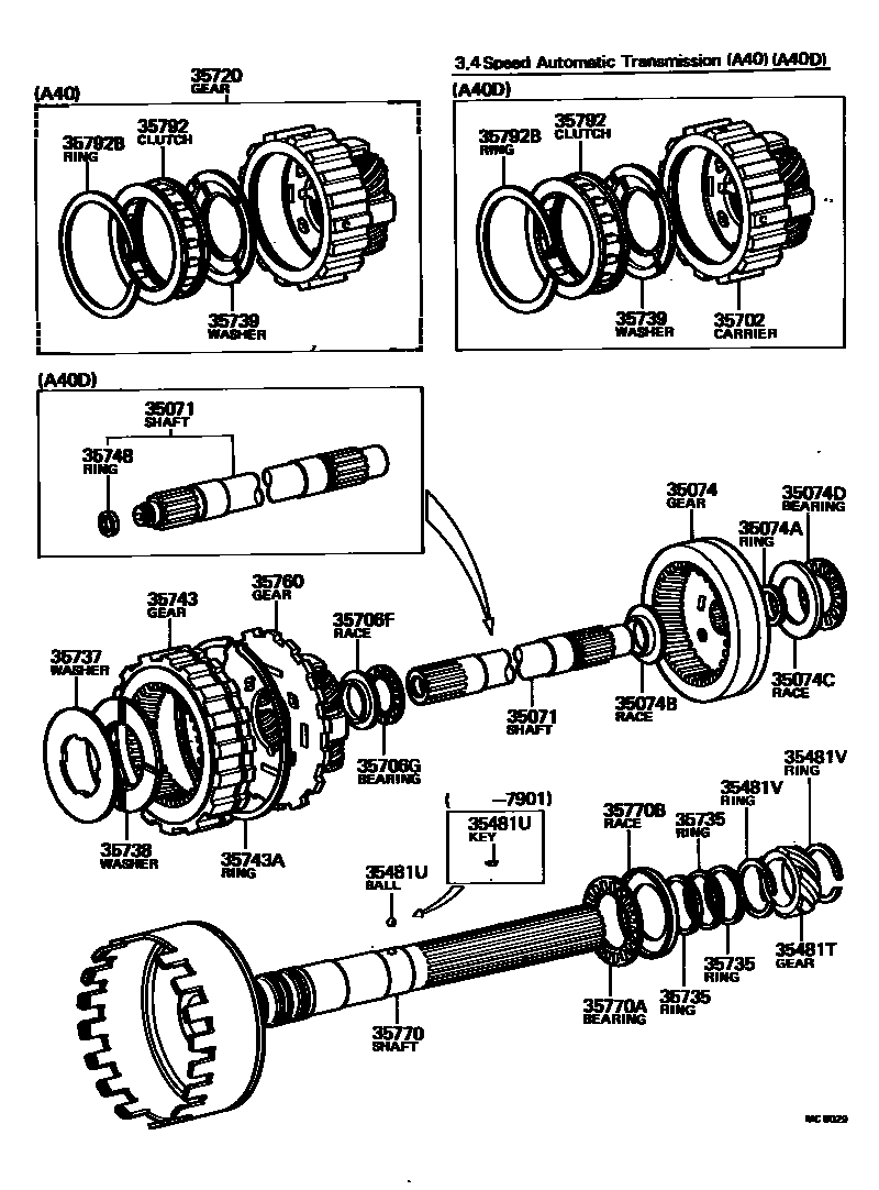 3510 — PLANETARY GEAR, REVERSE PISTON & COUNTER GEAR(ATM)